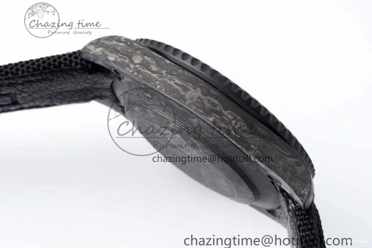 MiroTime 0210 AllSeason Submariner DIW Carbon VSF 1:1 Best Edition Black White Dial on Black Nylon Strap VS 2165